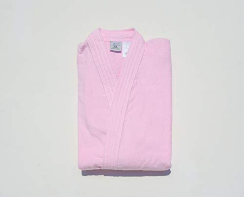 Bata de baño de Adulto, Color Rosa, 100% de algodón