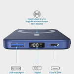 Banco de energía inalámbrico de carga rápida USB c pd 22.5 W 10000 mAh 20 W Mini portátil delgado inalámbrico magnético portátil cargador de teléfono niña qc3.0 para iPhone 12/11/10/12Pro Max/Mag-Safe/Samsung