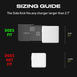 Fuse Reel The Side Kick - Organizador de cargador plegable y accesorio de viaje compatible con MacBook y PC cables de carga y gestión de cables adaptadores, color blanco