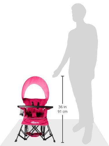 Baby Delight Go with Me Venture - Silla portátil, Interior y Exterior, toldo Solar, 3 etapas de Crecimiento Infantil, Color Rosa