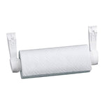 Dispensador de Toalla de Papel Empotrado | Envoltorio de plástico, y Aluminio con Estante para Especias | Blanco