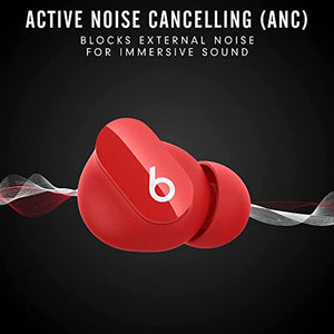 Beats Studio Buds - Auriculares inalámbricos con cancelación de ruido, color rojo(Reacondicionado)