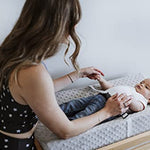 Babies and Kiddies Cambiador de Pañales para Bebé con Cinturón de Seguridad Incluido y Colchón Forro Impermeable de Funda suave removible color Gris