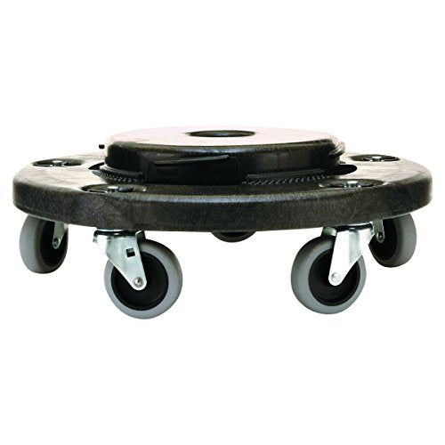 Rubbermaid Dolly, Twist On/Off Round Dolly, Negro