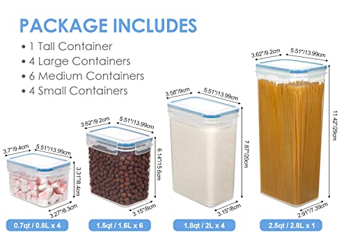 Recipientes herméticos para almacenamiento de alimentos, 12 unidades