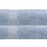 Paquete de 2 toallas de baño de algodón de alta calidad de 35 x 70 pulgadas, 100% algodón puro, ideal para uso diario, ultra suave y altamente absorbente, lavable a máquina, azul cielo