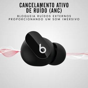 Beats Studio Buds: Audífonos in-Ear inalámbricos de Verdad con cancelación de Ruido – Audífonos Resistentes al Sudor, compatibles con Apple y Android, Bluetooth Class 1, micrófono Integrado – Negro