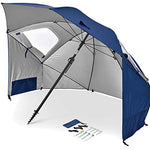 Sport-Brella Premiere UPF 50+ Paraguas para protección Solar y Lluvia (8 pies, Azul)