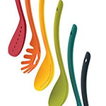 Juego de cucharones compactos para cocina, multicolor, 5 piezas