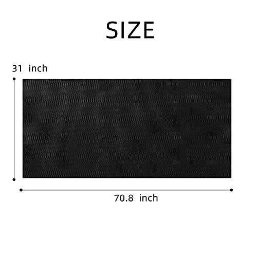 Juego de 20 sábanas desechables de tela no tejida, 78,7 x 177,8 cm, color negro