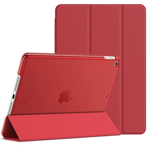 JETech Funda Compatible con iPad (9,7 Pulgadas, 2018/2017 Modelo, 6ª / 5ª generación), Carcasa con Auto-Sueño/Estela (Rojo)
