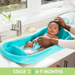 The First Years 143155 Tina de baño Sure Confort con hamaca de recién nacido a niño pequeño, azul