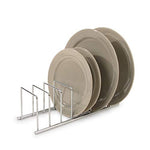Organizador de tapa, estante para platos, soporte para galletas chapado en cromo, Moderno, Cromado, 1, 1