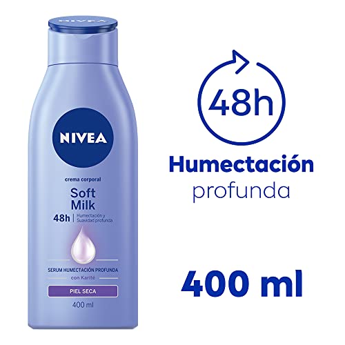 NIVEA Nivea Body Crema Corporal Soft Milk para Piel Seca, 400 ml, Azul