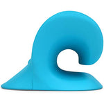 Relajador de cuello y hombros, dispositivo de tracción cervical para alivio del dolor TMJ y alineación de la columna cervical, almohada quiropráctica para el cuello (azul)