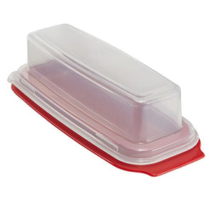 Rubbermaid Plastic Butter Dish, Red