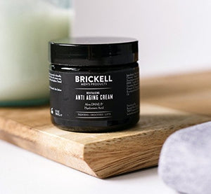 Brickell - Crema antienvejecimiento para hombre revitalizante, natural y orgánica, antiarrugas, crema de cara nocturna – 2 oz –, 2 Ounces
