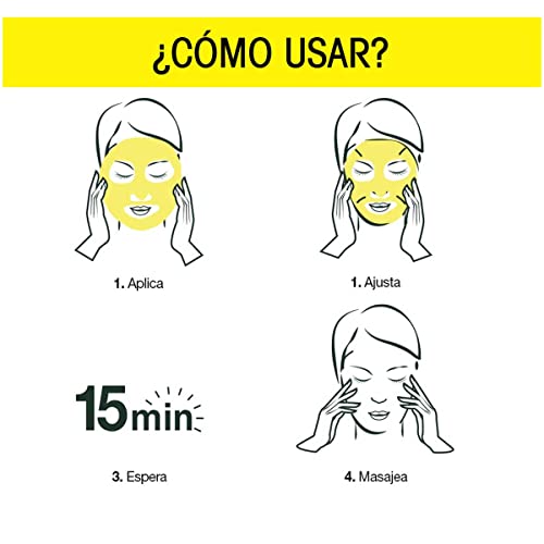 Mascarilla Facial en Tela Tono Uniforme con Vitamina C Express Aclara Garnier
