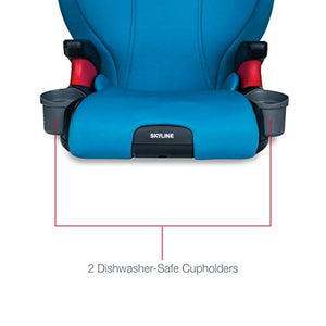 Britax USA Skyline 2-Stage Belt-Positioning Booster Car Seat - Highback and Backless - 2 Layer Impact Protection - 40 To 120 Pounds, Teal