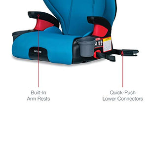 Britax USA Skyline 2-Stage Belt-Positioning Booster Car Seat - Highback and Backless - 2 Layer Impact Protection - 40 To 120 Pounds, Teal