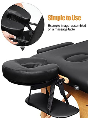 Reposacabezas de masaje para la cara, soporte universal ajustable estándar para mesas de masaje