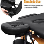 EBANKU - Almohada para el reposacabezas de la mesa de masaje, universal estándar, ajustable, con almohada para mesas de masaje