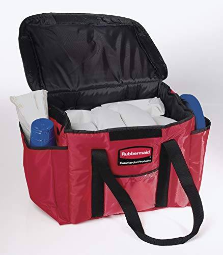 Rubbermaid Commercial Products  PROSERVE Insulated Professional Delivery Bag, Pizza and Sandwich Bag, Medium, Red