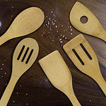 Totally Bamboo - Juego de utensilios de cocina, 5 piezas, juego de utensilios, 5 piezas, 30.48 cm, Marrón, 1, 1