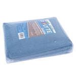 Toalla de baño de Microfibra superabsorbente antipelusa - Secado rápido - 145 x 76 cm - Pack de 4 (Azul)