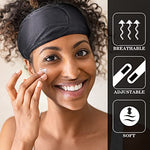 6 Paquetes Diademas de Spa de Satén Diadema de Seda Envoltura Ajustable para Cabello Spa Diadema Facial de Tela de Rizo para Spa Maquillaje Dormir Mujeres