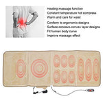 Colchón de masaje corporal, masaje de espalda para el hogar Cojín de cama Masajeador de compresión en caliente, colchoneta de felpa para masajear el cuello, la espalda, la cintura, las nalgas