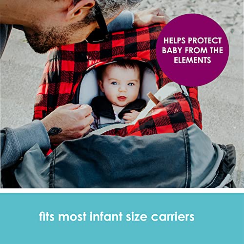 JJ Cole Funda para asiento de coche de bebé, estilo manta, para cochecito de bebé y portabebés, a cuadros