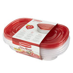 Rubbermaid TakeAlongs contenedor de almacenamiento de alimentos surtido, Dividido, Rojo (Chili Red), 3.7 Cup, 1