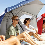 Sport-Brella Premiere UPF 50+ Paraguas para protección Solar y Lluvia (8 pies, Azul)