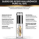 QVENE Serum Facial de Acido Hialuronico al 10% que Hidrata, Rejuvenece y Reafirma la Piel del Rostro, Suero Hidratante Efecto Botox, 50 ml