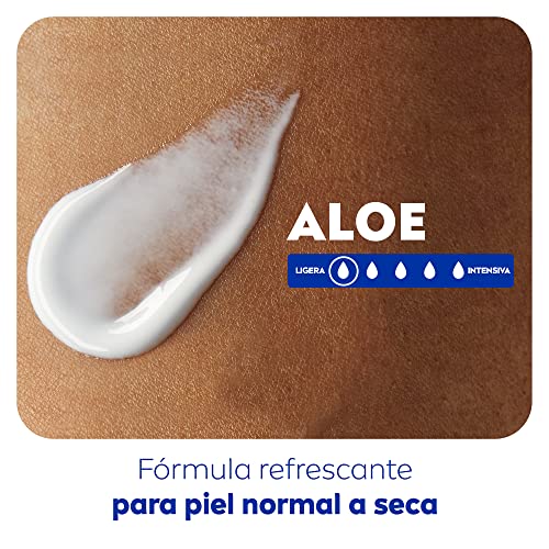 Nivea Crema Corporal Refrescante con Aloe Vera para Piel Normal y Seca, 48 horas de Humectación Profunda, 400 ml
