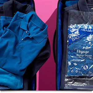Ziploc Bolsa espacial para ropa, selladora al vacío, bolsas de almacenamiento para el hogar y el armario, viajes, 2 bolsas en total