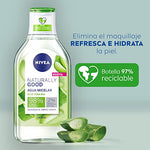NIVEA Agua micelar desmaquillante con aloe vera refrescante, naturally good 400ml