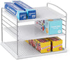 Organizador de caja de gabinete, estante ajustable para cocina y despensa para envoltura de plástico y almacenamiento de aluminio, mediano