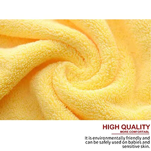 Toallas de mano de baño (14 x 30 pulgadas), toalla de mano suave 100% algodón súper suave y muy absorbente para baño, mano, cara, gimnasio y spa, (2 unidades), color amarillo