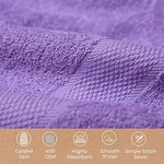 Juego de 6 toallas de baño de algodón súper suave de 400 g/m², de secado rápido, altamente absorbentes, toallas de spa para el baño, toallas de baño de 28 x 55 pulgadas, multicolor