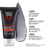 Vichy Homme Structure Force - Hidratante facial para hombres con Ácido Hialurónico, reduce los signos de la edad y mejora la textura de la piel.