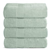 Juego de 4 toallas de baño de 27 x 54 pulgadas, 100% algodón hilado en anillo, ultra suave, altamente absorbente, lavable a máquina, toallas de baño de calidad de hotel, spa, 4 toallas de baño, color verde mar