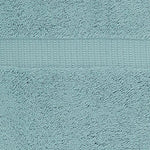 Marca Amazon - Pinzon - Toallas de baño de algodón orgánico, juego de 6 piezas, color azul spa