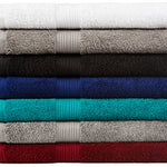 Juego de 6 toallas de baño, de mano y paño resistente a la decoloración, color gris