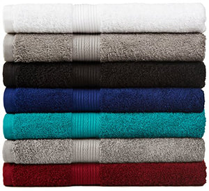 Juego de 6 toallas de baño, de mano y paño resistente a la decoloración, color gris