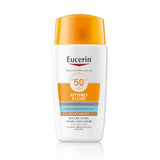 ▶ Eucerin Sun Face Hydro-Fluid FPS 50 + Tono Medio 50ml Protector Solar Facial con Color, textura ligera, suave y refrescante. Rápida absorción sin sensación grasosa o pegajosa