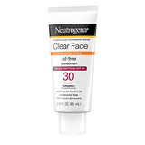 ▶ Neutrogena  Clear Face Liquid Lotion Sunscreen Broad Spectrum SPF 30, 3 Oz