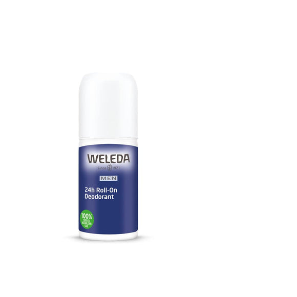 Weleda Men's 24 Hour Roll-On Deodorant, Herbal, 1.7 Fluid Ounce