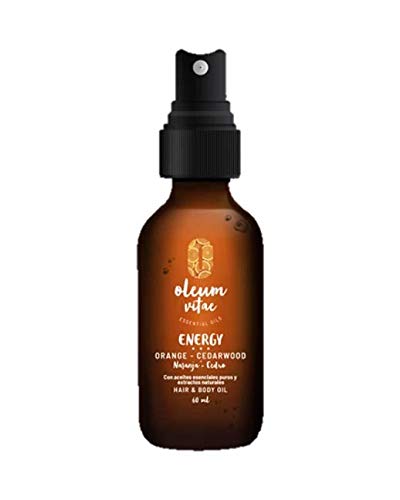 OLEUM VITAE Hair & Body Oil. Aceite Hidratante para Cabello y Cuerpo Naranja-Cedro. Con Aceite Esencial de Cedro. 60ml